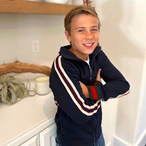 Gucci Kids jacquard trim sweatshirt